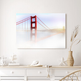 Obraz na płótnie Most Golden Gate w gęstej mgle