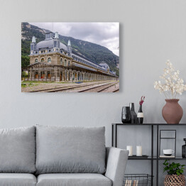 Obraz na płótnie Stacja kolejowa Canfranc, Huesca, Hiszpania