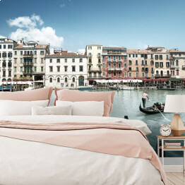 Fototapeta winylowa zmywalna Kanał Grande w Wenecji w piękny dzień, Włochy