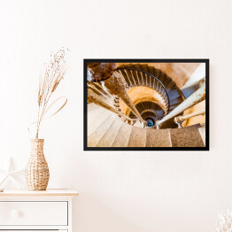 Obraz w ramie Zejście po schodach w latarni morskiej