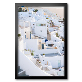 Obraz w ramie Oia - miasto na wyspie Santorini, Grecja