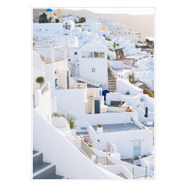 Plakat samoprzylepny Oia - miasto na wyspie Santorini, Grecja