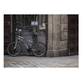 Plakat samoprzylepny Rower w Barcelonie