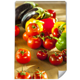 Fototapeta Papryka, pomidory i bakłażan
