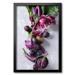 Obraz w ramie Purpurowe warzywa