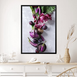 Obraz w ramie Purpurowe warzywa