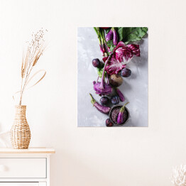 Plakat Purpurowe warzywa