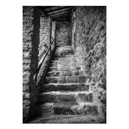 Plakat Kamienne schody w starym zamku