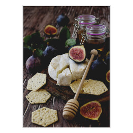 Plakat samoprzylepny Figi z serem i miodem