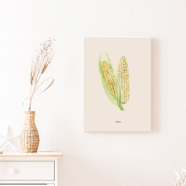Obraz na płótnie Akwarela - kukurydza