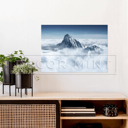 Plakat samoprzylepny Góra w chmurach