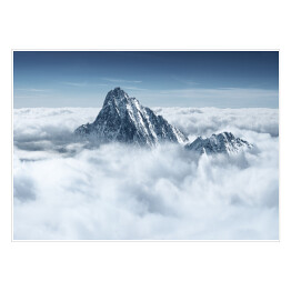 Plakat samoprzylepny Góra w chmurach