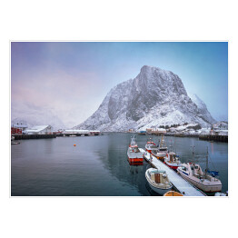 Plakat Wioska rybacka w Norwegi