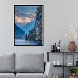 Plakat w ramie Piękny widok górski w Szwajcarii