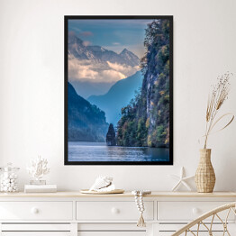 Obraz w ramie Piękny widok górski w Szwajcarii