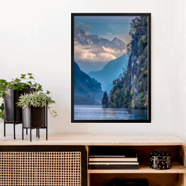 Obraz w ramie Piękny widok górski w Szwajcarii