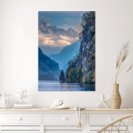 Plakat samoprzylepny Piękny widok górski w Szwajcarii