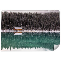 Fototapeta winylowa zmywalna Jezioro zimą