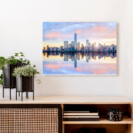 Obraz na płótnie Panorama Manhattanu o poranku