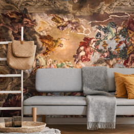 Fototapeta winylowa zmywalna Fresk sufitowy w Palazzo Barberini, Rzym, Włochy