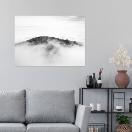 Plakat Łańcuch górski we mgle, Islandia