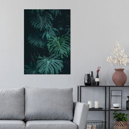 Plakat samoprzylepny Roślinność dżungli - liście
