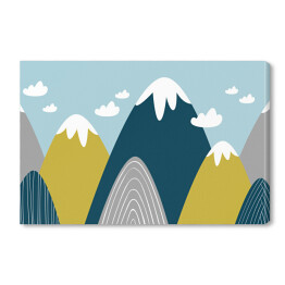  Góry - kolorowa ilustracja