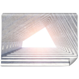Fototapeta winylowa zmywalna Nowoczesne wnętrze betonowe o przekroju czworokąta 3D