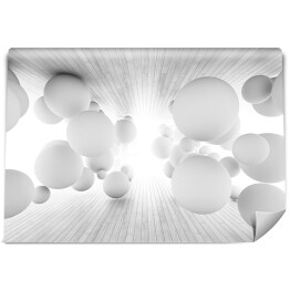 Fototapeta samoprzylepna Abstrakcyjne tło geometryczne - kule 3D