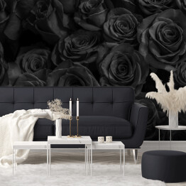 Fototapeta winylowa zmywalna Stylowe czarne róże