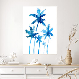 Plakat Błękitne palmy