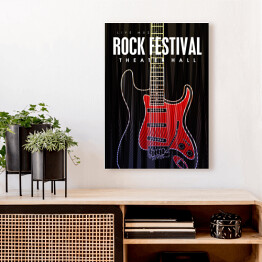 Obraz na płótnie Rock Festival - gitara