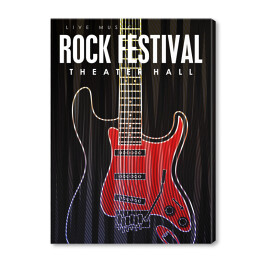 Obraz na płótnie Rock Festival - gitara