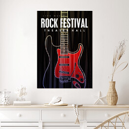 Plakat Rock Festival - gitara