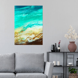 Plakat samoprzylepny Abstrakcyjny brzeg oceanu