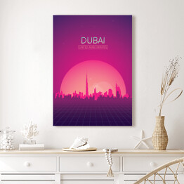 Obraz na płótnie Podróżnicza ilustracja - Dubaj