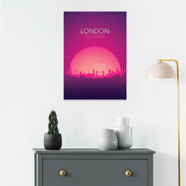 Plakat samoprzylepny Podróżnicza ilustracja - Londyn