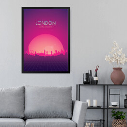 Obraz w ramie Podróżnicza ilustracja - Londyn
