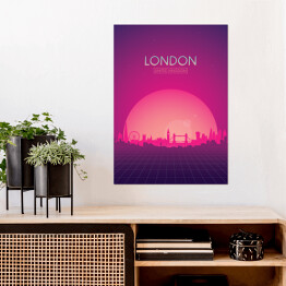 Plakat Podróżnicza ilustracja - Londyn