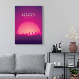 Obraz na płótnie Podróżnicza ilustracja - Londyn