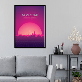 Plakat w ramie Podróżnicza ilustracja - Nowy Jork