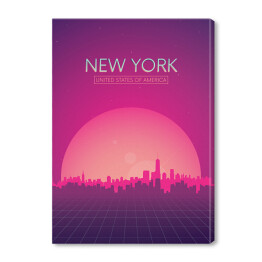 Obraz na płótnie Podróżnicza ilustracja - Nowy Jork