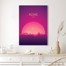 Obraz na płótnie Podróżnicza ilustracja - Rzym