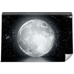 Fototapeta winylowa zmywalna Księżyc wśród gwiazd