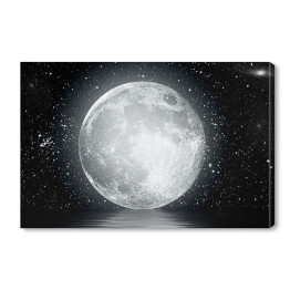 Obraz na płótnie Księżyc wśród gwiazd