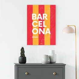 Obraz na płótnie Typografia - Barcelona