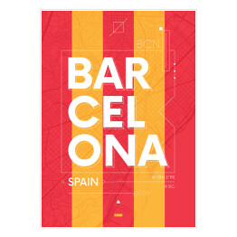 Plakat Typografia - Barcelona