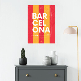 Plakat Typografia - Barcelona