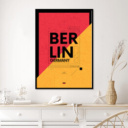 Plakat w ramie Typografia - Berlin