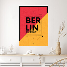 Plakat samoprzylepny Typografia - Berlin